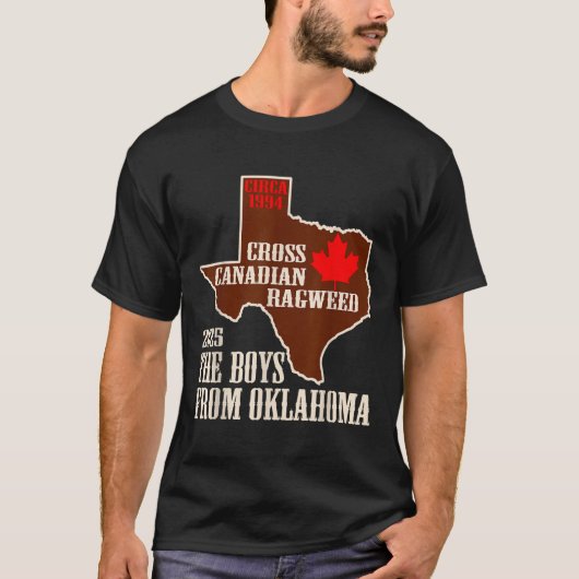 Die Jungen von Oklahoma Map werden von kanadischen T-Shirt (Vorderseite)