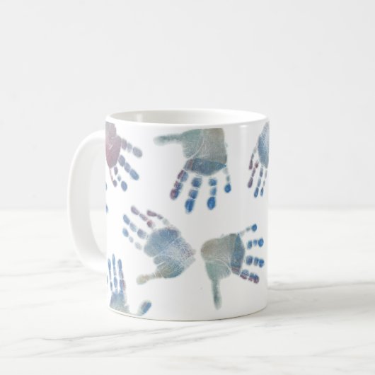 Die Jungen waren hier!!! Kaffeetasse (Vorderseite Links)