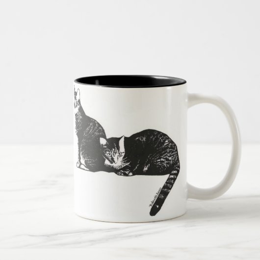 DIE JUNGEN ZWEIFARBIGE TASSE (Rechts)