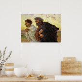 Die Jünger, die von Burnand bis zum Sepulcher lauf Poster (Küche)