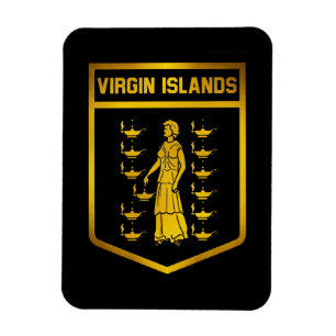Die Jungferninseln-Emblem Magnet