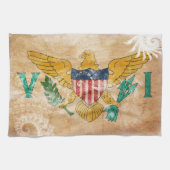 Die Jungferninseln-Flagge Küchentuch (Horizontal)