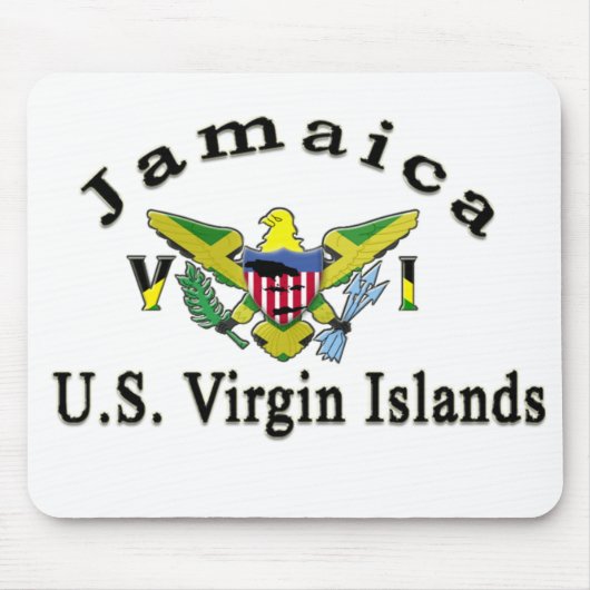 Die Jungferninseln Jamaikas/US Mousepad (Vorne)