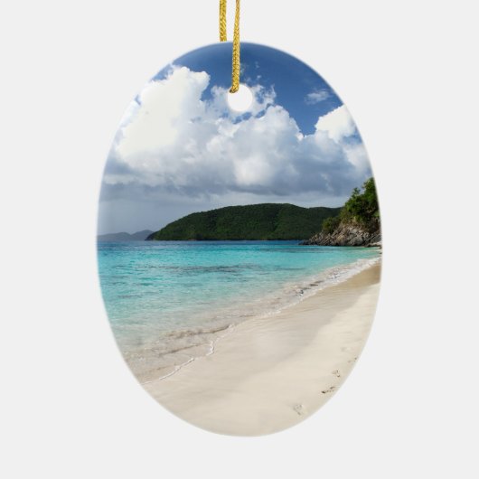 Die Jungferninseln Johannes US Keramik Ornament (Hinten)