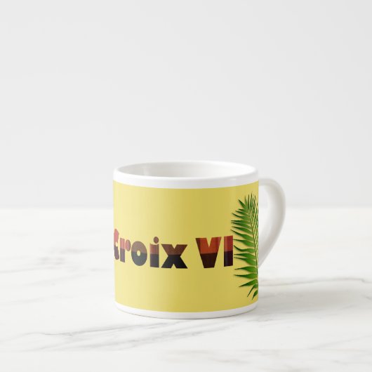 Die Jungferninseln-Palmen St. Croix USVI Espressotasse (Vorderseite Rechts)