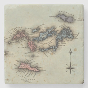 Die Jungferninseln Steinuntersetzer