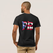 Die Jungferninseln (vi) u. Puerto Rico (PR) T-Shirt (Schwarz voll)