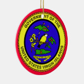 Die Jungferninseln * Weihnachtsverzierung Keramikornament (Rechts)
