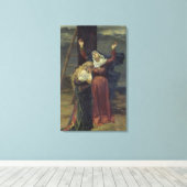 Die Jungfrau am Fuße des Kreuzes Leinwanddruck (Insitu (Holzboden))