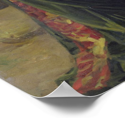 Die Jungfrau am Fuße des Kreuzes Poster (Ecke)