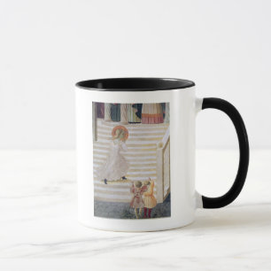Die Jungfrau aufsteigende Mary das Treppenhaus Tasse
