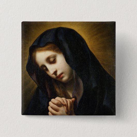 Die Jungfrau der Ankündigung, c.1653-55 Button (Vorderseite)