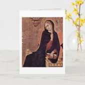 Die Jungfrau der Ankündigung durch Simone Martini (Gelbe Blume)