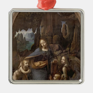 Die Jungfrau der Felsen, c.1508 Silbernes Ornament