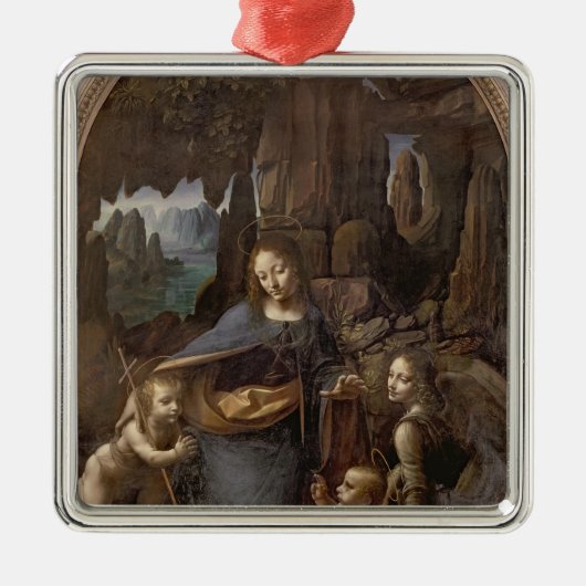 Die Jungfrau der Felsen, c.1508 Silbernes Ornament (Vorne)