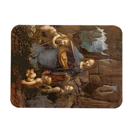 Die Jungfrau der Felsen Magnet (Horizontal)