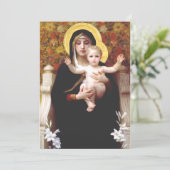 Die Jungfrau der Lilien Einladung (Stehend Vorderseite)