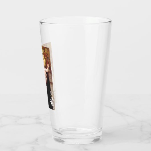 Die Jungfrau der Lilien Glas (Links)