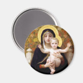 Die Jungfrau der Lilien Magnet (Vorderseite/Rückseite)