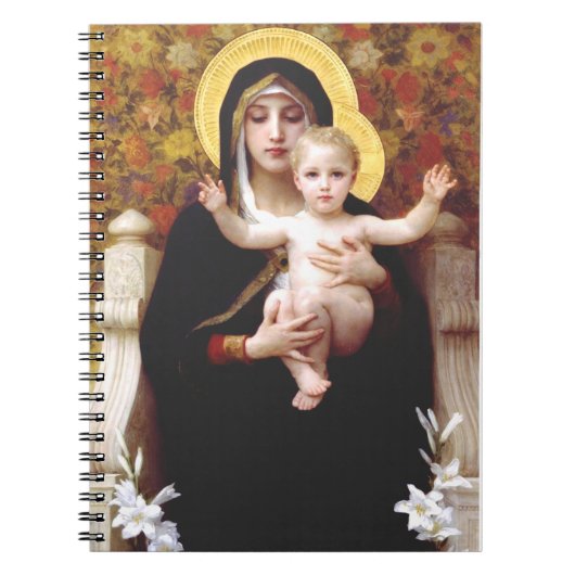 Die Jungfrau der Lilien Notizblock (Vorderseite)