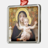 Die Jungfrau der Lilien - Ornament Aus Metall (Links)