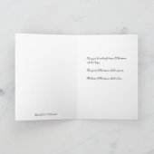 Die Jungfrau der Lilien - Weihnachtskarte Feiertagskarte (Innenseite)