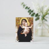 Die Jungfrau der Lilies Prayer Hail, Heilige König Visitenkarte (Stehend Vorderseite)