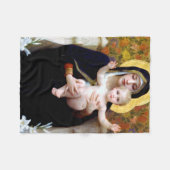 Die Jungfrau der Lily, Bouguereau Fleecedecke (Vorderseite (Horizontal))