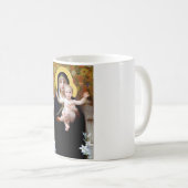 Die Jungfrau der Lily, Bouguereau Kaffeetasse (VorderseiteRechts)