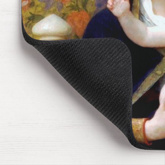 Die Jungfrau der Lily, Bouguereau Mousepad (Ecke)