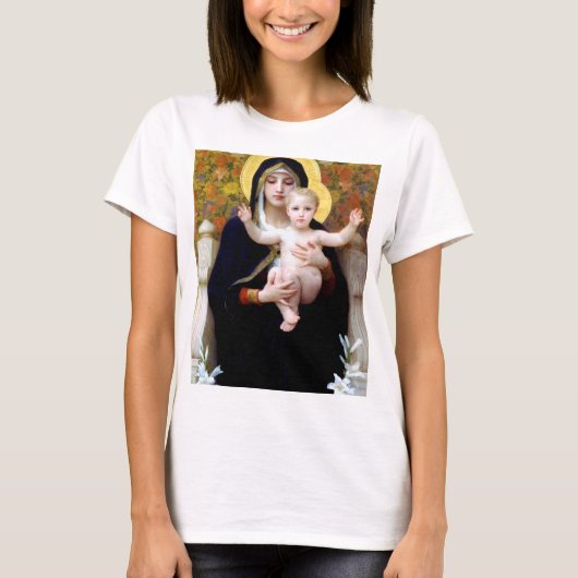 Die Jungfrau der Lily, Bouguereau T-Shirt (Vorderseite)