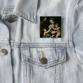 Die Jungfrau der Rose, c.1518 Button (Beispiel)