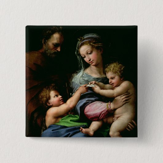 Die Jungfrau der Rose, c.1518 Button (Vorderseite)