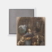 Die Jungfrau der Steine, c.1508 Magnet (Vorderseite/Rückseite)