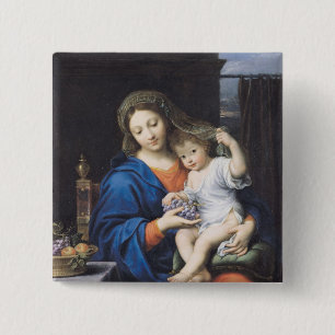 Die Jungfrau der Trauben, 1640-50 Button