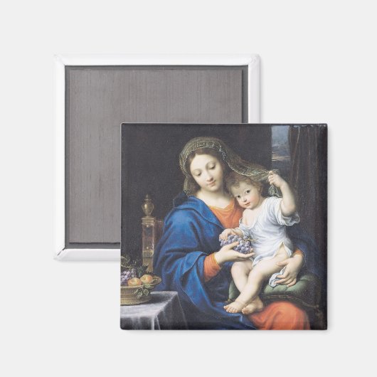 Die Jungfrau der Trauben, 1640-50 Magnet (Vorderseite/Rückseite)