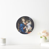 Die Jungfrau der Trauben, 1640-50 Runde Wanduhr (Zuhause)