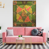 Die Jungfrau des brennenden Bush vom Berg Athos Leinwanddruck (Insitu (Wohnzimmer))