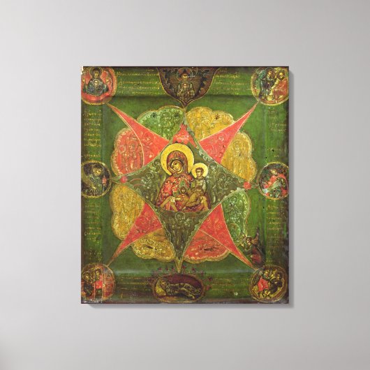 Die Jungfrau des brennenden Bush vom Berg Athos Leinwanddruck (Vorderseite)