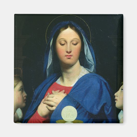 Die Jungfrau des Gastgebers, 1866 Magnet (Vorne)