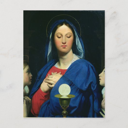 Die Jungfrau des Gastgebers, 1866 Postkarte (Vorderseite)