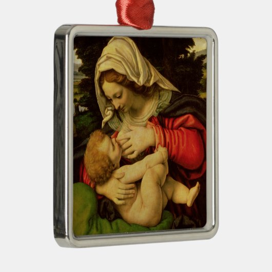 Die Jungfrau des grünen Kissens, 1507-10 Silbernes Ornament (Rechts)