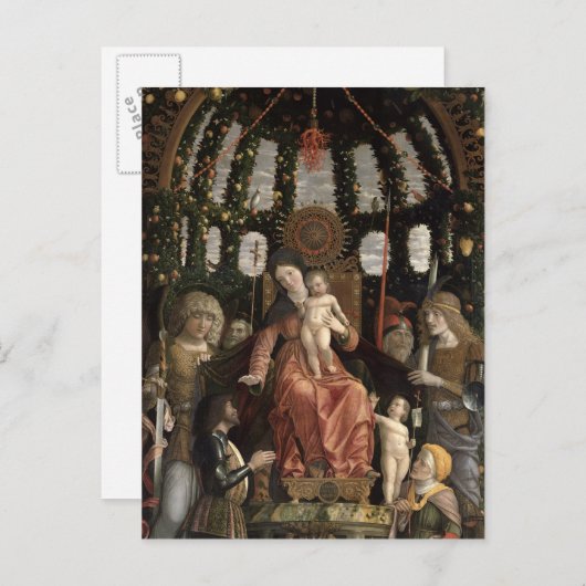 Die Jungfrau des Sieges oder die Madonna mit dem K Postkarte (Vorne/Hinten)