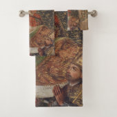 Die Jungfrau, die Christkind bewundert Badhandtuch Set (Insitu)