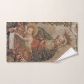 Die Jungfrau, die Christkind bewundert Badhandtuch Set (Handtuch)