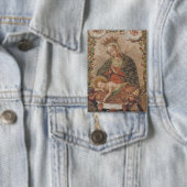 Die Jungfrau, die Christkind bewundert Button (Insitu)