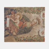 Die Jungfrau, die Christkind bewundert Fleecedecke (Vorderseite (Horizontal))