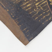 Die Jungfrau, die Christkind bewundert Fleecedecke (Ecke)