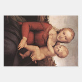 Die Jungfrau, die Christkind bewundert Geschenkpapier Set (Vorderseite 2)