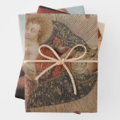 Die Jungfrau, die Christkind bewundert Geschenkpapier Set (Beispiel)